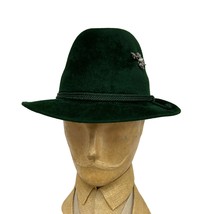 Vintage Mens Alpine Hat with Pin Green Fur Felt Oktoberfest  Swiss - $60.59 Vintage Mens Alpine Hat with Pin Green Fur Felt Oktoberfest  Swiss - $60.59