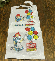 Vintage plastic Wendy&#39;s old fashioned hamburgers bibs movier photo prop  - £19.68 GBP