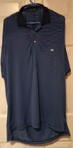 Southern Marsh Short Sleeve Polo Blue Stripe Men’s Size  Medium Long - £12.39 GBP