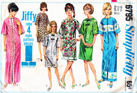 ‌Misses&#39; JIFFY ROBE Vtg 1966 Simplicity Pattern 6795 Size 10 - £8.97 GBP