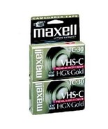 Maxell 203020 HGX-Gold TC-30 Camcorder Video Cassette, 2 Pack - £31.45 GBP