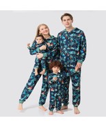 Hooded dinosaur Christmas pajama suit, Matching dino family onsie Xmas h... - £47.40 GBP