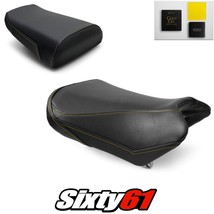 Suzuki SV650 Seat Covers with Gel 2004-2015 Black Yellow Stitch Luimoto Carbon - £205.60 GBP