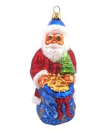 Christopher Radko Gold Money Bag Santa Glass xmas Ornament Sack O Plenty... - £35.01 GBP