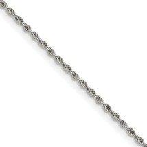 MJ Stainless Steel Polished 1.5mm 18 inch Rope Chain - $38.00