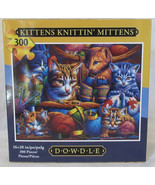 Dowdle 300 Piece Jigsaw Puzzle KITTENS KNITTIN&#39; MITTENS - £21.98 GBP