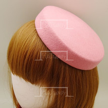 HATsanity Women&#39;s Retro Wool Felt Flat Crown Pillbox Hat  - Pink - $26.00