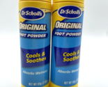 2 Dr. Scholls Original Foot Powder W/ TALC 3 oz Cools Soothes Absorbs We... - £14.70 GBP