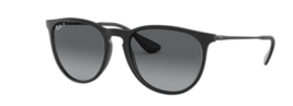 Ray-Ban Erika RB4171 Polarized Sunglasses 622/T3 54-18 Black/Grey - £123.74 GBP