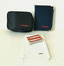 TWA First Class Toiletry Travel Bag Kit Stationery Note Kit Napkin +++ - £23.33 GBP