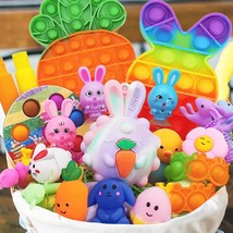 Easter Basket Stuffers Premade Easter Baskets for Kids 24 Pack Sensory Fidget To - £25.98 GBP