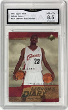 LeBron James 2003-04 Upper Deck Diary Rookie Card (RC) #LJ8- GMA Graded 8.5 NM-M - £38.42 GBP