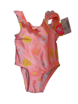 Childrens Place Pink Sunflowers 6-9 Months Infant Swim Suit NWT - $14.03