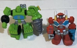 Transformers Rescue Heroes Bots Playskool Lot of 2 Boulder Heatwave - £9.47 GBP