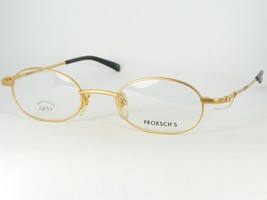 Proksch&#39;s M38-9 Gold Eyeglasses Glasses Metal Frame 48-20-130mm Japan - £53.19 GBP