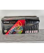 6-Pack TDK CDing-I Normal Bias Audio Cassette Tapes 90 min NOS Bonus Car... - $26.68