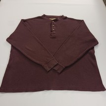 Vintage Naturalife RN#105741 Men's Burgundy 1/4 Button Pullover Sweatshirt Sz XL image 13