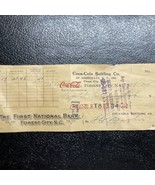 1930, Coca-Cola, Bottling Company Check (ASHEVILLE NC) Scarce / Vintage - $47.49 CAD