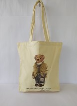 Polo Ralph Lauren Polo Bear Cotton Canvas Tote Bag WORLDWIDE SHIPPING FT... - $64.35
