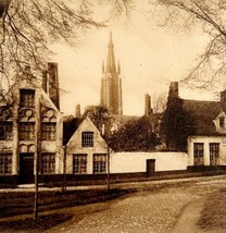 Beguinage Interior Notre Dame Cathedral Belgium Gravure 1910s Postcard P... - $19.99