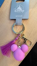 Disney Parks Mickey Mouse Pink Macaron Cookie Keychain with Lobster Claw - $22.90