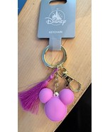 Disney Parks Mickey Mouse Pink Macaron Cookie Keychain with Lobster Claw - $32.13 CAD