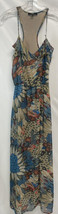 Eclair Maxi BoHo Floral Halter 70&#39;s vtg Style Long Festival Sleeveless Dress M - £29.45 GBP