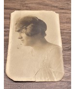 Vintage 1920&#39;s Black &amp; White Portrait Photograph Young Woman KG JD - €8,58 EUR