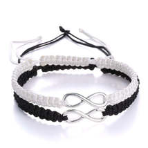 2 pcs Retro Infinity Handmade Bracelet Set Friendship Bracelet Set Love Couples  - £11.95 GBP