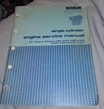 Kohler K241 K301 &amp; More Single Cylinder Engine Service Manual Free Shipping - $23.36