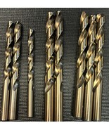 Lot of 8 M42 HSS Cobalt Drill Bits 31/64 1/2 11/32 13/32 USA C-L Champion - $1,253.99 MXN