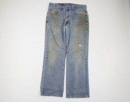 Vintage Levis 517 Mens Size 34x30 Thrashed Flared Bootcut Denim Jeans Pants Blue - £70.41 GBP