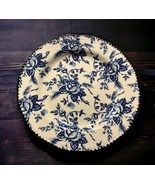 Wood &amp; Sons Colonial Rose Blue 7 .5&quot; Salad Plate Floral Vintage Made In ... - £11.89 GBP