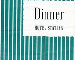 Hotel Statler Terrace Room Dinner  Menu Boston Massachusetts 1945 - £34.99 GBP