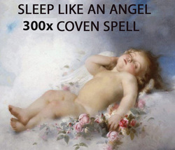 100X FULL COVEN SLEEP LIKE AN ANGEL RESTFUL SLEEP NO BAD DREAMS MAGICK 98 yr image 2