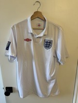 MENS Large Team England  FIFA World Cup 2010 Umbro Soccer Collared Shirt - £16.01 GBP