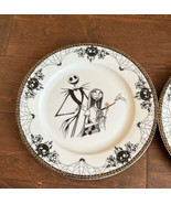Set Of 2 Disney Nightmare Before Christmas Jack &amp; Sally 10.5&quot; Dinner Pla... - $656.96 MXN