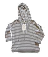 NWT Soft JOIE Markham in Dolphin Gray &amp; Porcelain Hooded Knit Sweater XS... - £32.62 GBP