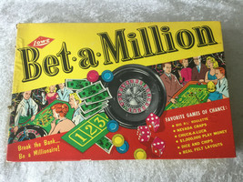 Complete Vintage Lowe Bet A Million Board Game Break The Bank - $26.07