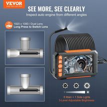 VEVOR Endoscope Camera with Lights Dual Lens Borescope 49.2FT Cable 4.3&quot;... - $2,351.40 MXN