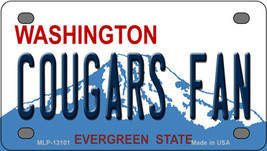 Cougars Fan Washington Novelty Mini Metal License Plate Tag - £11.94 GBP