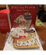 Fitz And Floyd Santa’s Sleigh Snack Therapy/ Chip And Dip Set/Preowned - $26.00