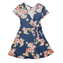 Francesca&#39;s Collections Floral Mini Dress Blue Pink Size XXS NEW - £7.93 GBP