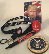 TRUMP EASTER WHITE HOUSE 2019 RED EGG + PEN LANYARD  CARD  MAGNET = FIVE... - £21.27 GBP