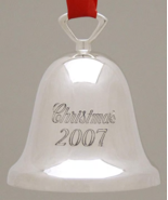 Reed &amp; Barton 2007 Annual Ornament Silverplate Christmas Bell ORNAMENT - £15.71 GBP