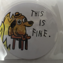 This is fine dog , Vinyl Decals Sticker  waterproof durable removal 2 in... - $2.56
