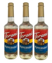 3Pack TORANI Peppermint Syrup - Glass bottle - Perfect Flavor For Coffee... - £31.28 GBP