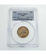 1966 25C Quarts SMS Special Frappe Classé Par PCGS Comme MS-66 - €26,93 EUR