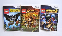 LEGO Batman The Video Game, Batman 2 DC Super Heroes, Indiana Jones Nint... - $15.95