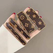 Classic Patterned Leather Hair Clips - $7.00+